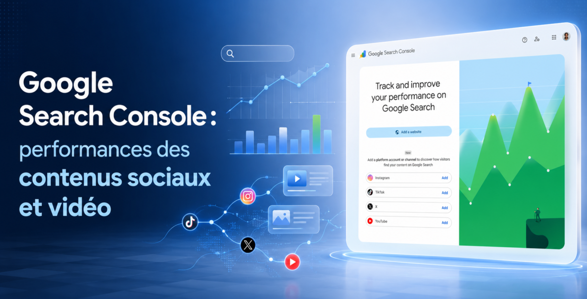 comment connecter Instagram, TikTok, X et YouTube à Search Console