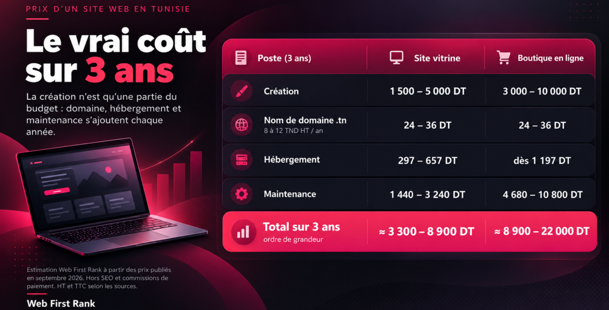 Le vrai coût d’un site web sur 3 ans